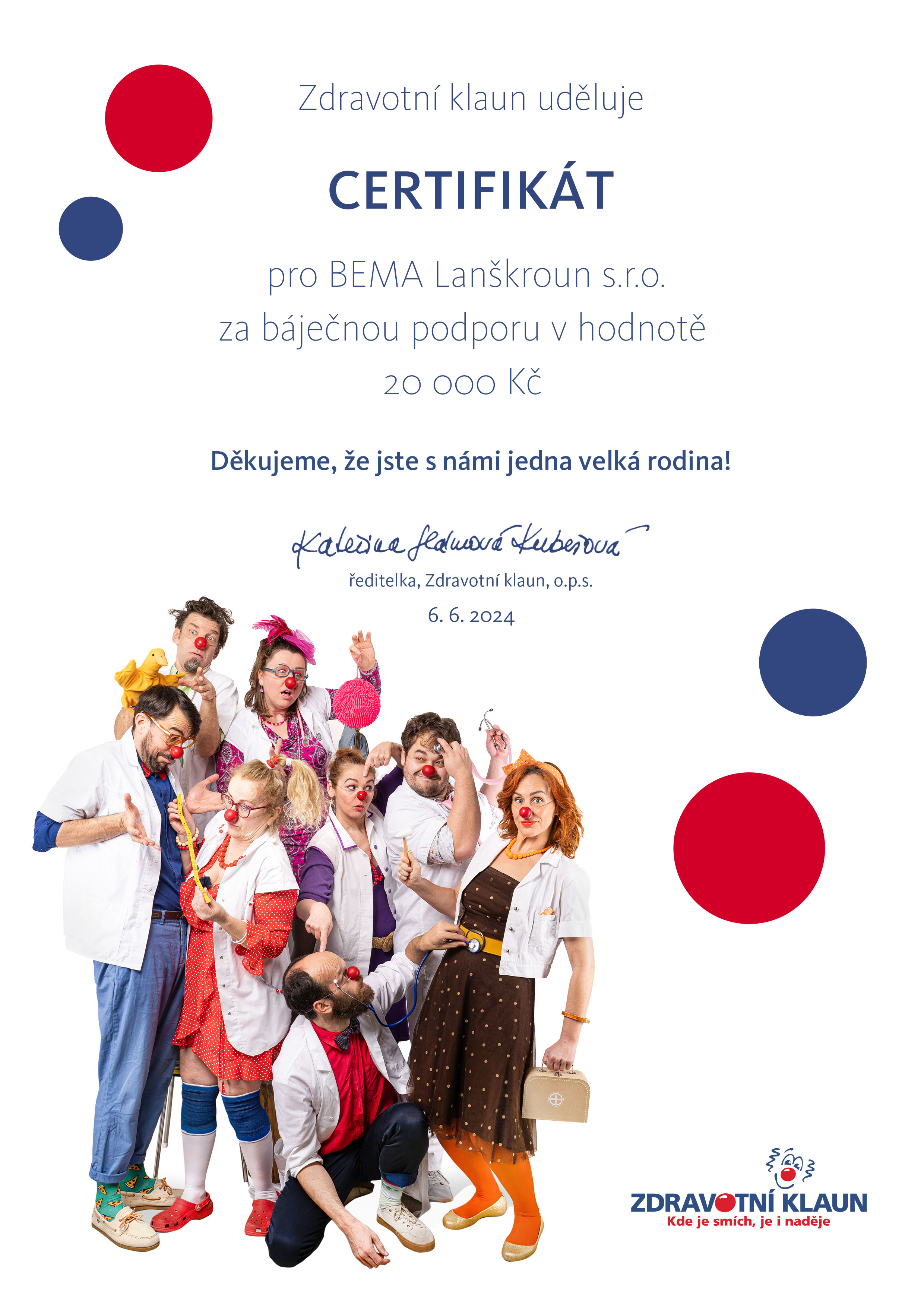 BEMA Lanškroun_certifikát_2024
